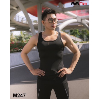Áo Ba Lỗ Tanktop Nam Ôm Bó Body Trơn Thể Thao Tập Gym - M247