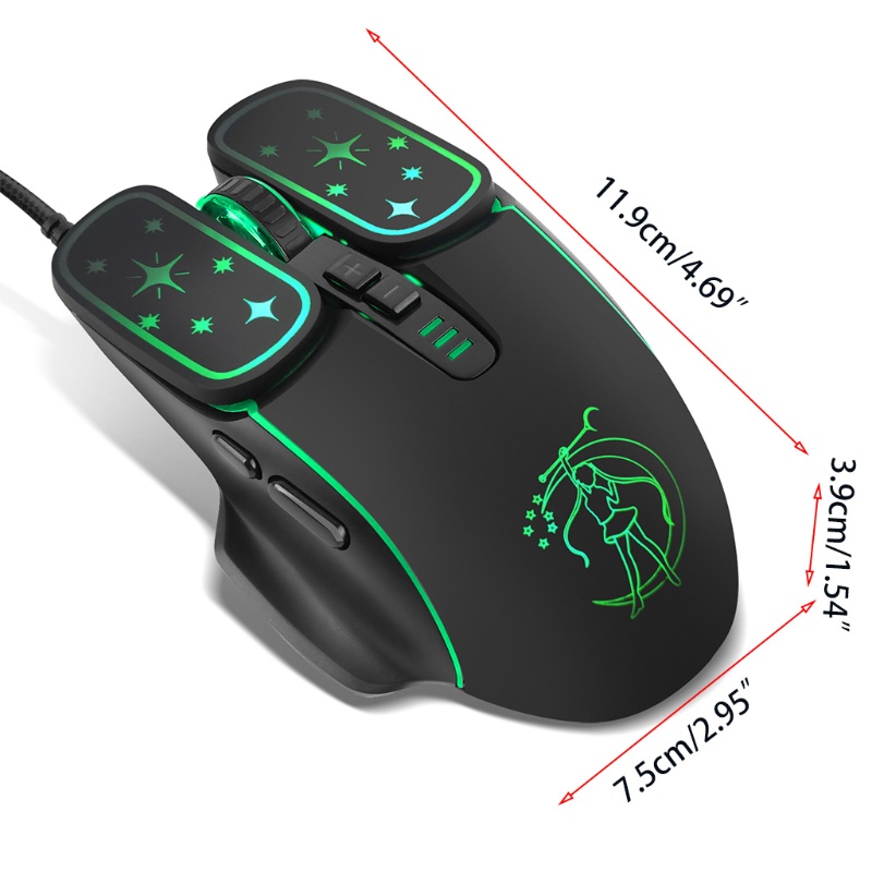 Chuột Quang Có Dây 7200DPI btsg Dùng Để Chơi Game