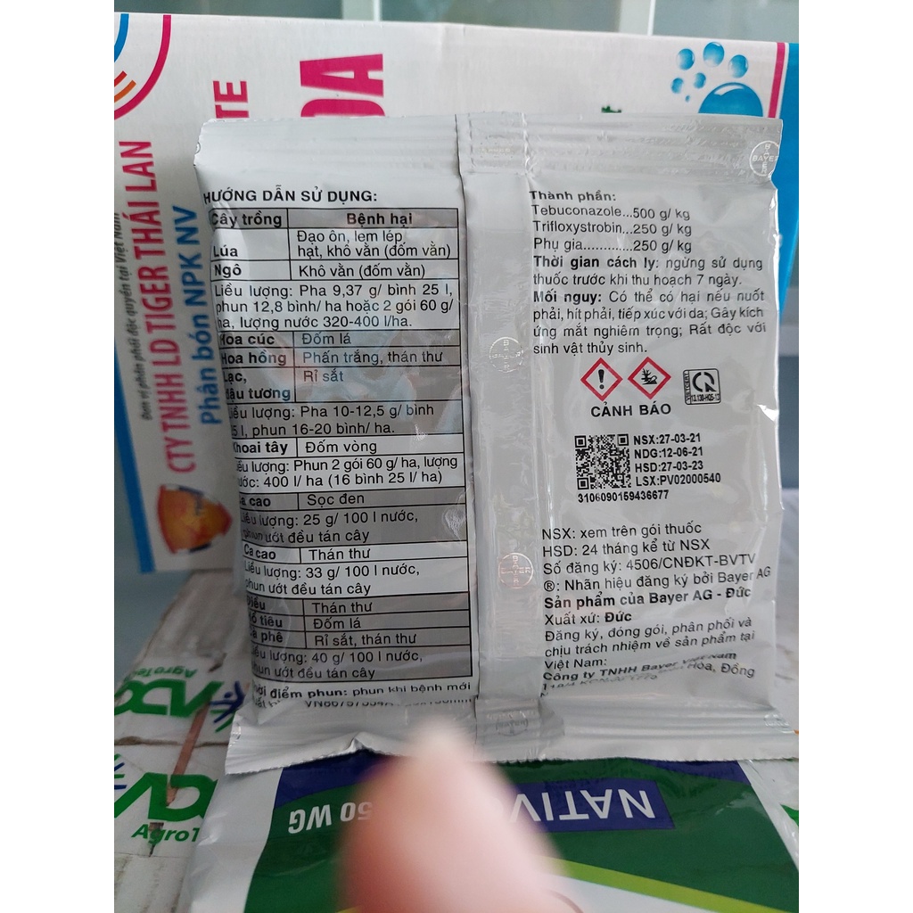 THUỐC TRỪ NẤM BỆNH NATIVO 750WG_60G