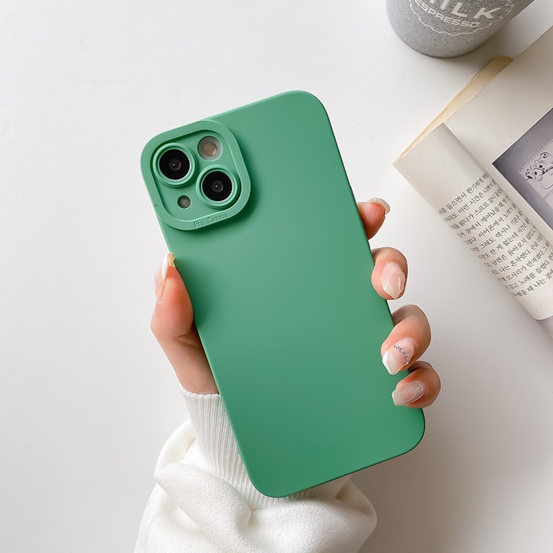 Ốp lưng cạnh vuông lỗ camera cho Xiaomi Redmi Note 7 8 9 9A 9T 10 5G 10S 9S Pro