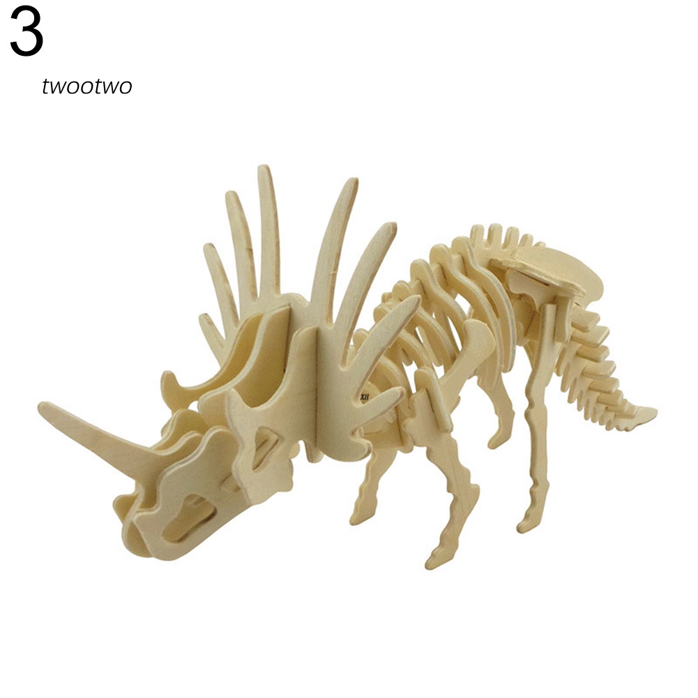 Đồ chơi lắp ráp mô hình xương khủng long 3d bằng gỗ cho bé