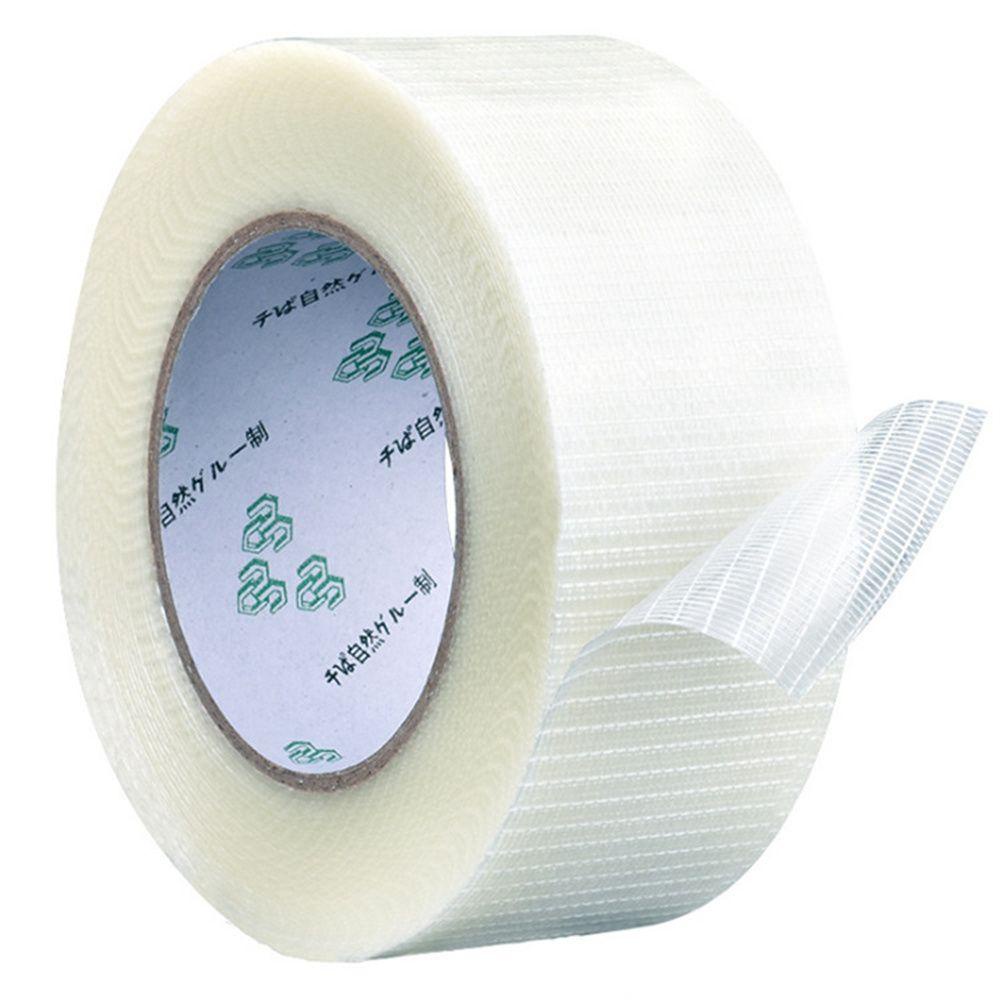 Rebuy1 grid fiber tape đồ dùng văn phòng super strong single-sided wear-resistant mesh tape băng sợi thủy tinh