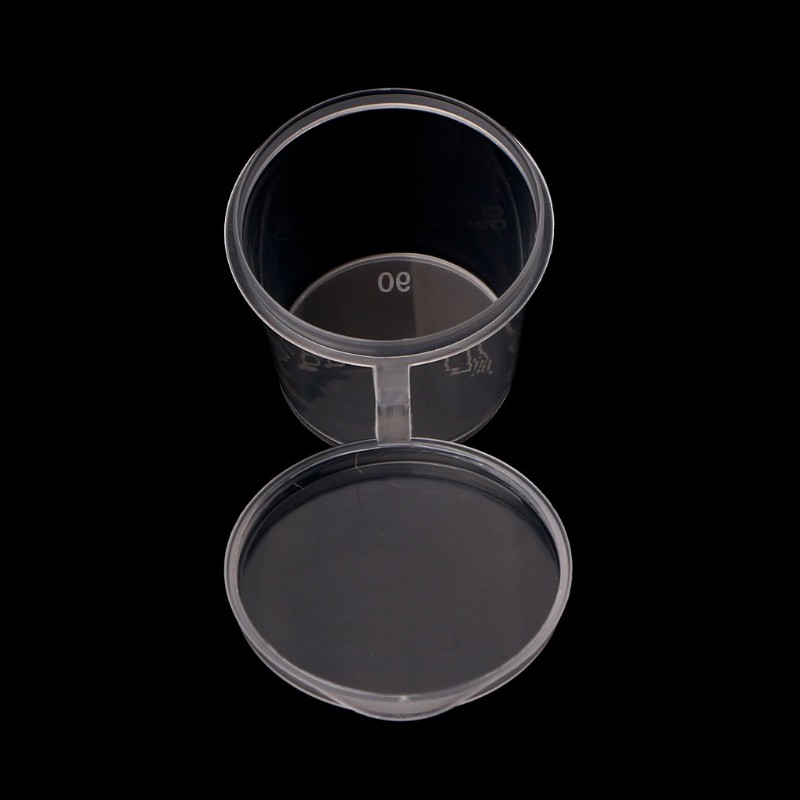Bộ 100 cốc nhựa 25ml dùng 1 lần có nắp đựng thực phẩm