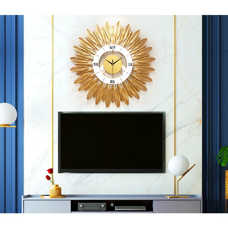 Đồng hồ treo tường trang trí decor B2 kích thước 70x70 cm