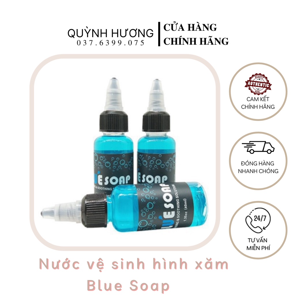 BLUE SOAP 40ml LAU MỰC XĂM
