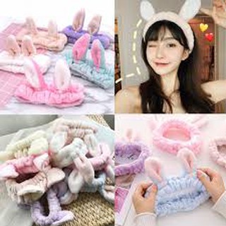 Băng đô rửa mặt trang điểm hình tay thỏ dễ thương