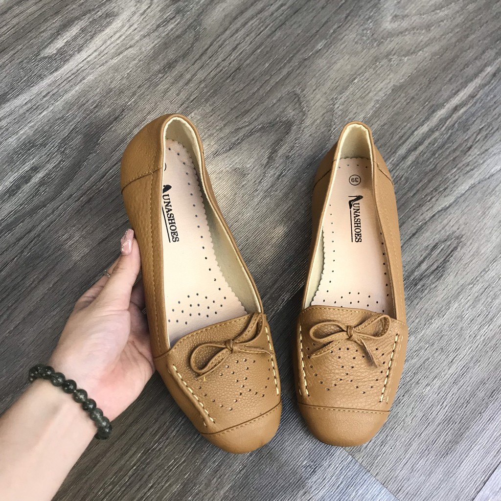 [GIẢM GIÁ MÙA HÈ] giày bệt da bò hàng chính hãng Mã 1071 Lunashoes bảo hành 2 năm bong nổ đổi mới trên toàn quốc