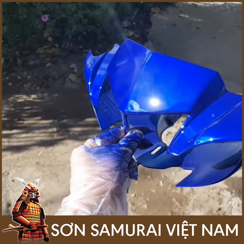 Sơn xanh GP combo màu xanh tím đậm Y3973 sơn Samurai