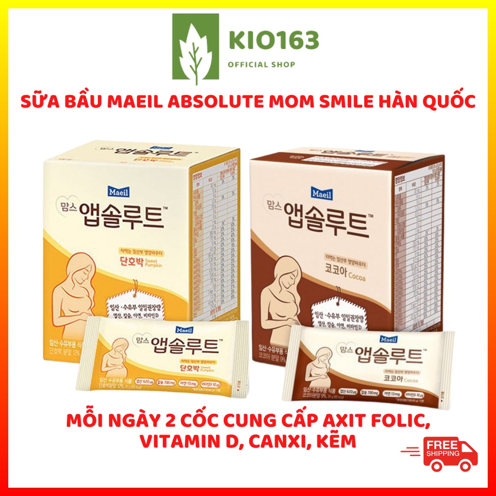 Sữa bầu Mom s Absolute Hàn Quốc Maeil 10 GÓI x 20 GRAM