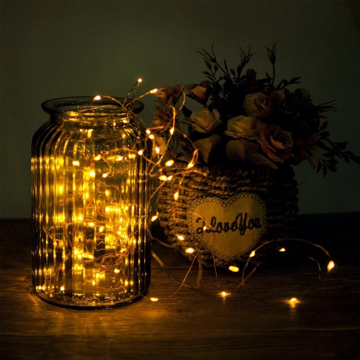 Dây đèn led dài 2m/3m/5m/10m trang trí nội thất sáng tạo tiện dụng