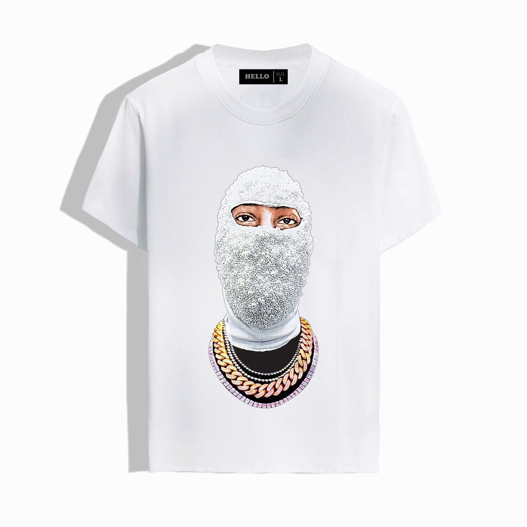 Áo thun tay lỡ form rộng Hello , Áo phông unisex in hình Nom cực kỳ chắc chắn không bong tróc - mã ATL017