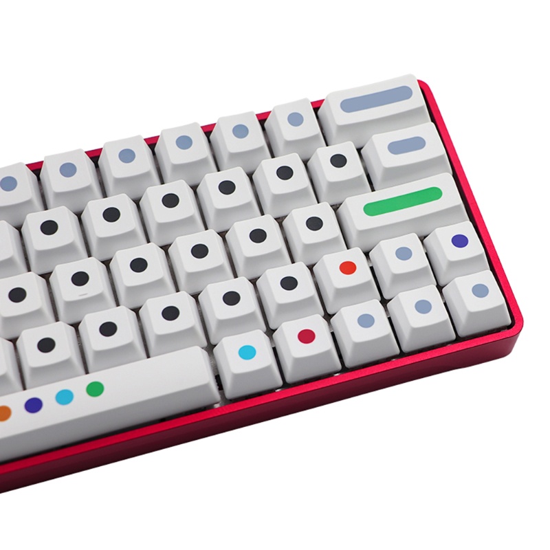 Bộ 71 Nút Bàn Phím OEM PBT Nhuộm Họa Tiết Chấm Bi Cho Gateron Kailh Cherry MX