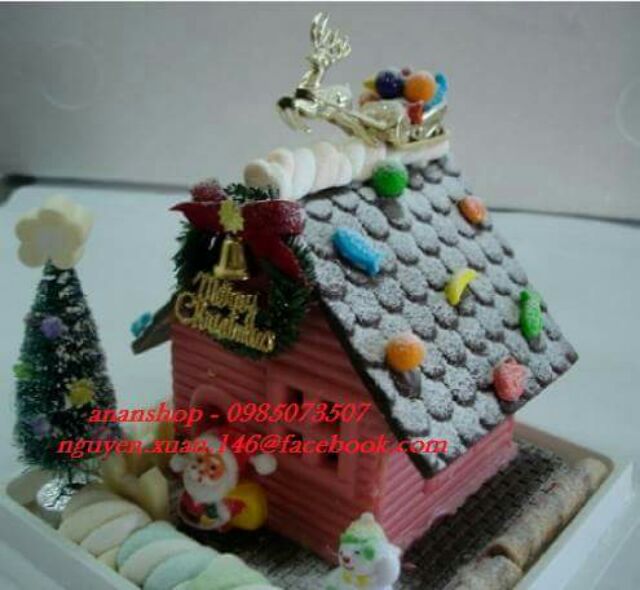 Bộ khuôn ngôi nhà socola