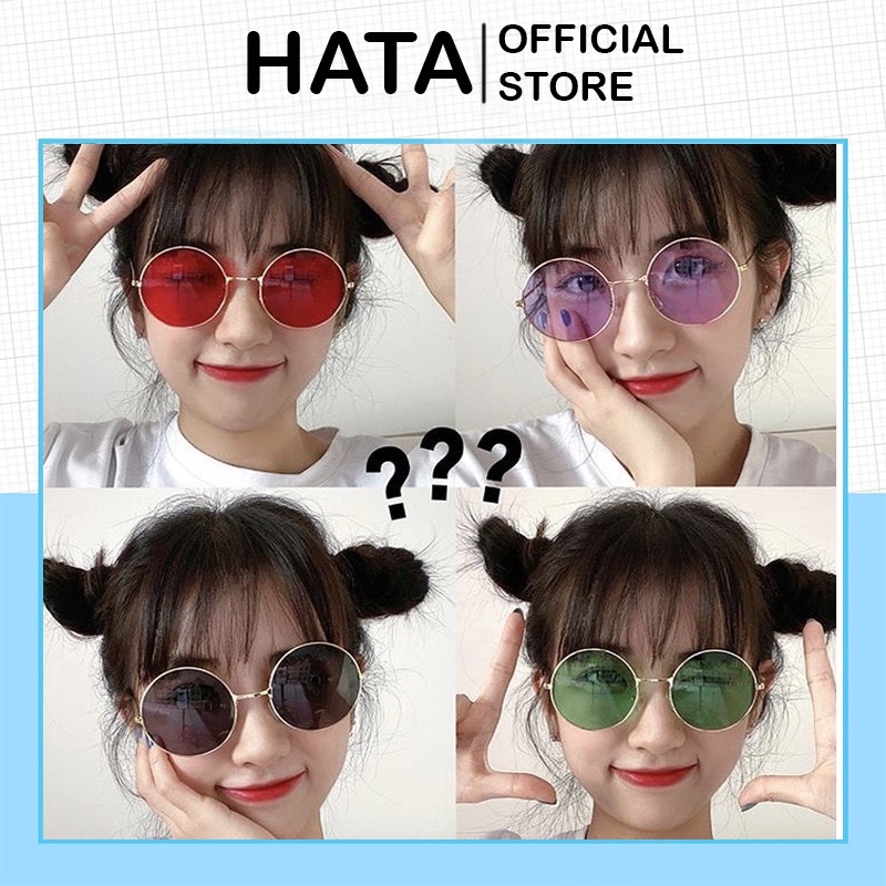 Mắt Kính Thời Trang Ngố Tròn Thầy Bói 223 Hot Trend Nhiều Màu
