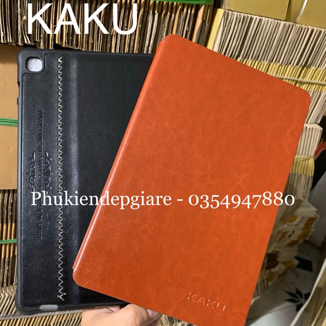 Bao da Kaku trơn cho Samsung Galaxy Tab S6 Lite P615 Spen - Hàng chính hãng ( Full Box )