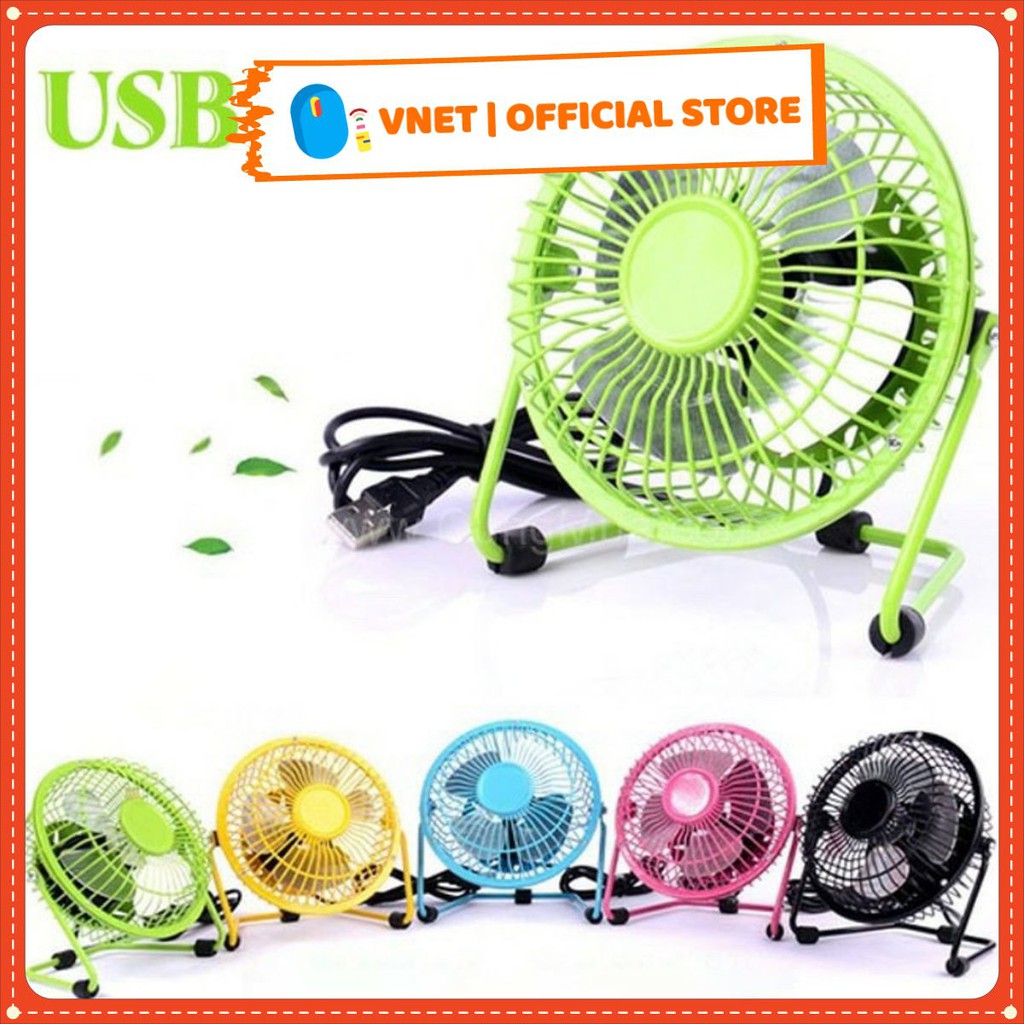 Quạt USB để bàn lồng sắt 4 inch/ 6 inch/ 8 inch cao cấp