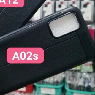 Ốp lưng dẻo Samsung Galaxy A02S Vân giả da Auto Focus chống sốc