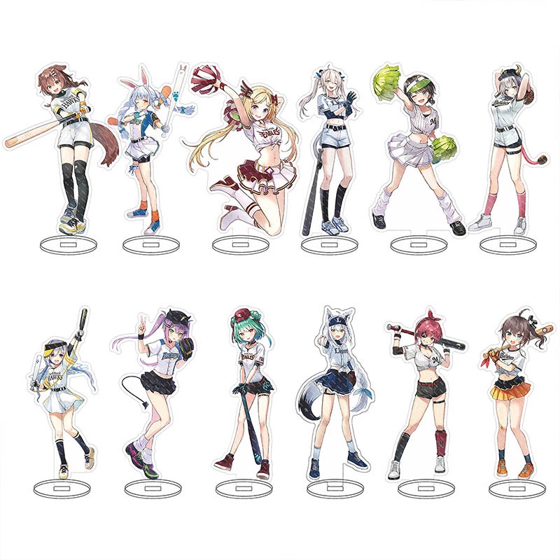 Mô Hình Nhân Vật Anime Hololive Vtuber Bằng Acrylic Usada Pekora Uruha Rushia Hosimati Suisei Inugami Korone