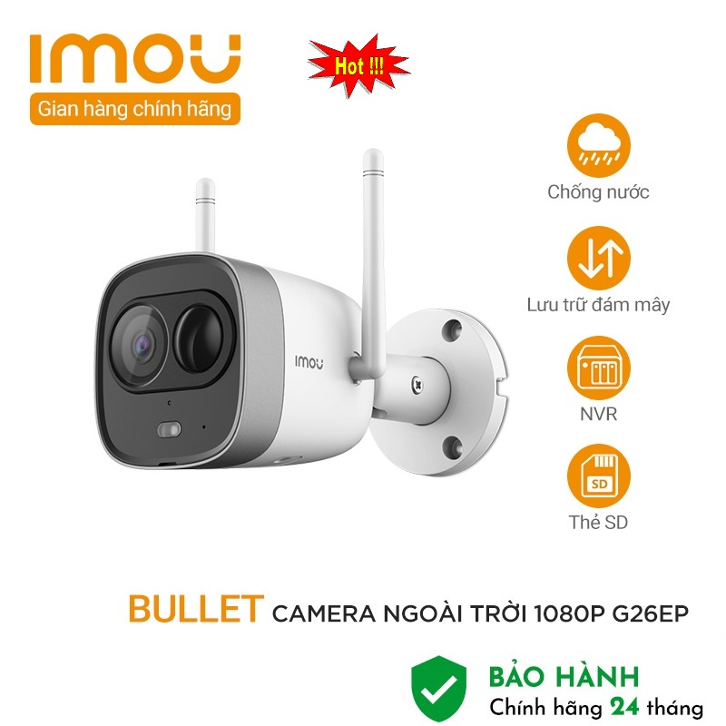 Camera không dây Wifi IMOU IPC-G26EP 2.0Mp 1080P - Hàng Chính Hãng