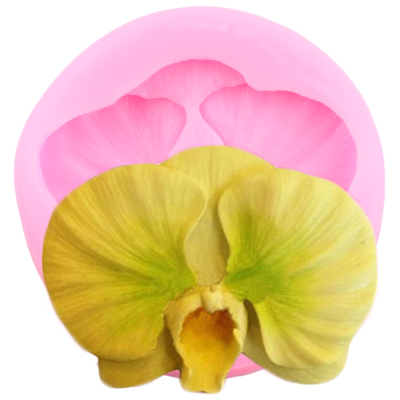 Khuôn Silicone Làm Bánh Tạo Hình Hoa Lan 3D Chuyên Dụng