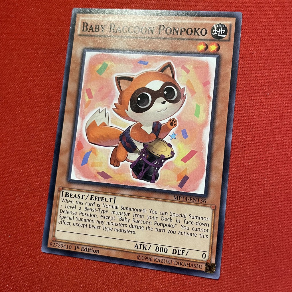 [EN][Thẻ Bài Yugioh Chính Hãng] Baby Raccoon Ponpoko