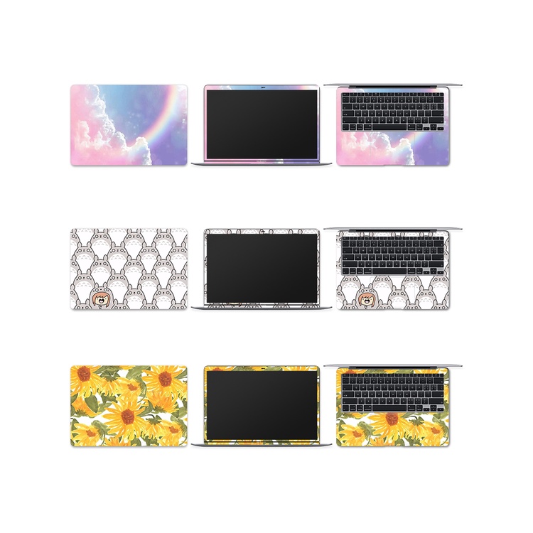 3 pieces of universal protective film, laptop stickers, computer decorative decals, suitable for Lenovo, HP, ASUS, and Dell laptops
