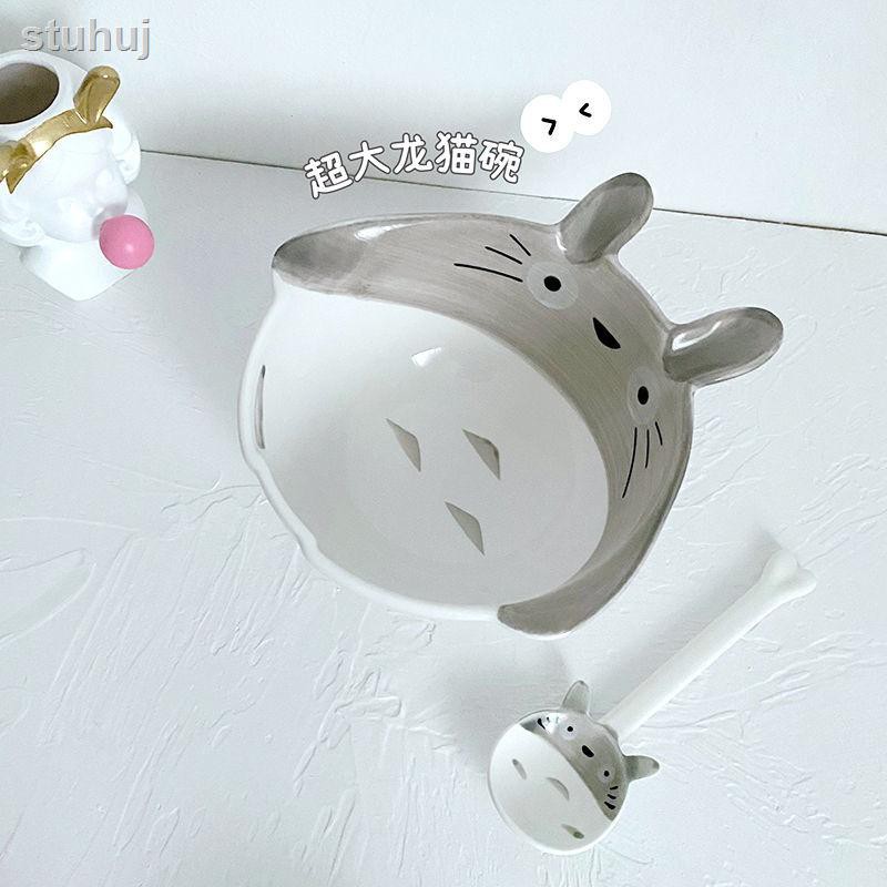 Tô Sứ Họa Tiết Hoạt Hình Totoro Vẽ Tay Dễ Thương