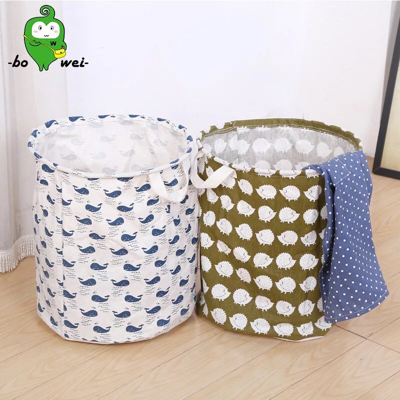 [Nhiều Mẫu] Giỏ Đựng Đồ, Sọt Vải Đựng Quần Áo Phong cách Nhật Bản 30 x 45 cm