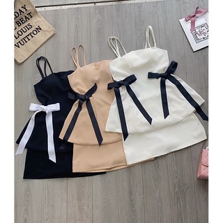 (Về lại) Set 2 dây cột nơ 2 bên eo + quần váy(kèm ảnh thật)