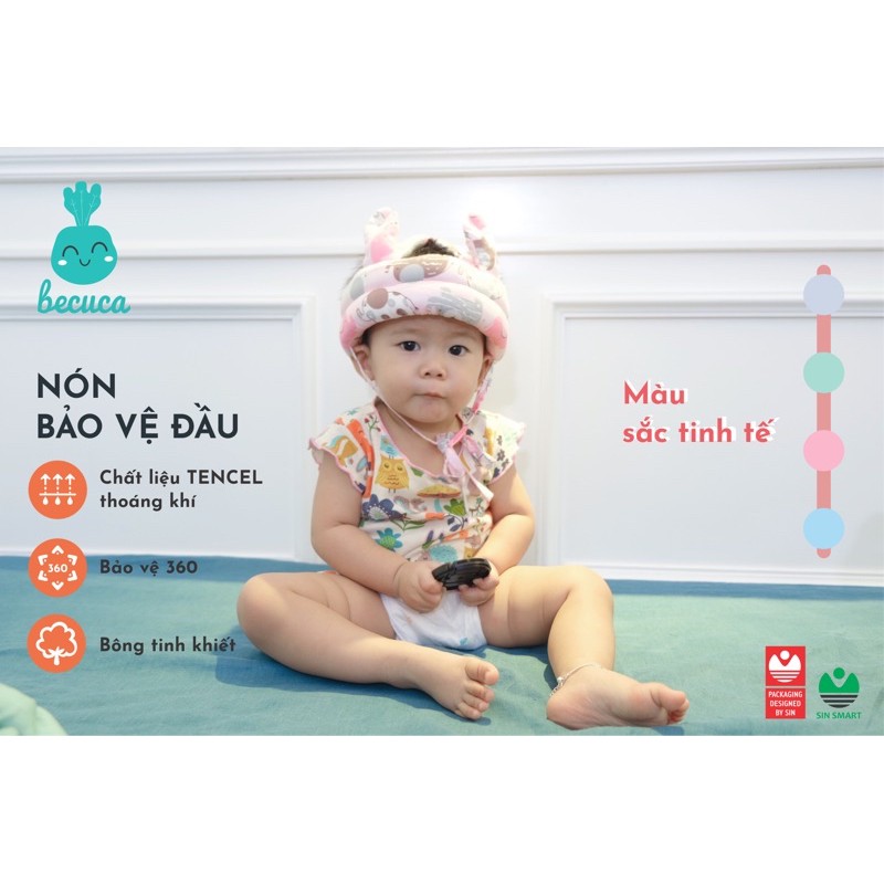 Mũ Bảo Hiểm An Toàn Bảo Vệ Đầu Cho Bé Tập Bò