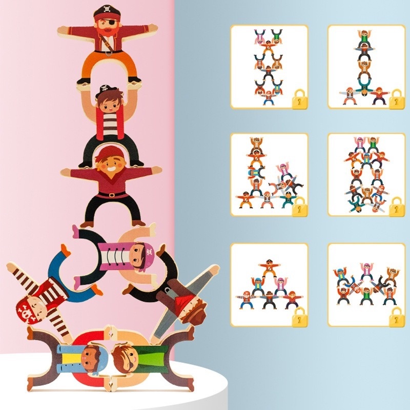 Bộ Đồ Chơi Xếp Hình Cân Bằng Vui Nhộn Giáo Dục Cho Bé MY0068