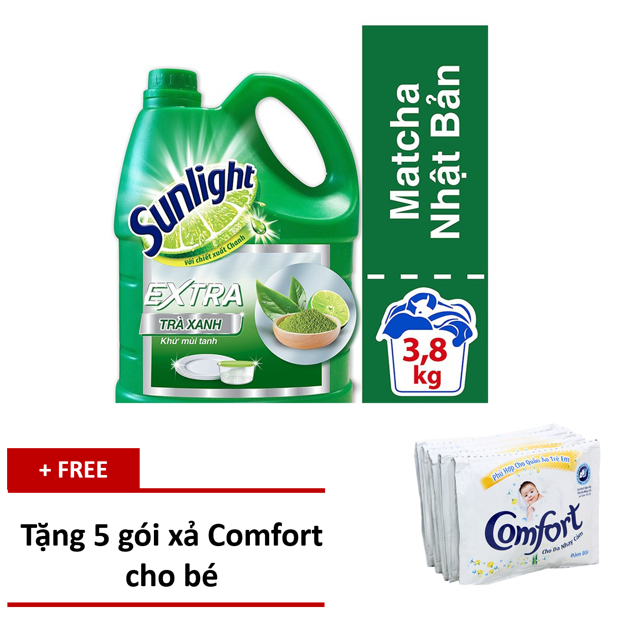 Nước rửa chén Sunlight can 3,6kg