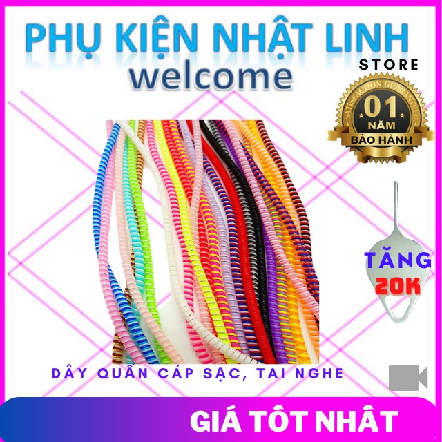Dây quấn cáp sạc, tai nghe -Phụ Kiện Nhật Linh