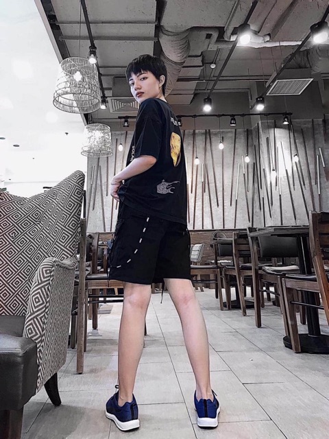 Quần short ngố kaki túi hộp unisex Dây Đen Trắng nam nữ phong cách ulzzang Wind | BigBuy360 - bigbuy360.vn