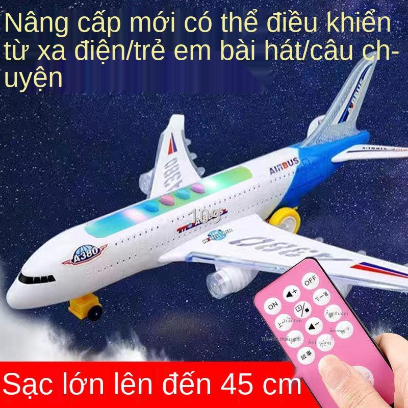 CĐồ chơi máy bay điều khiển từ xa chống rơi lớn quà tặng sinh nhật âm nhạc thiếu nhi quán tính xe hơi cậu bé lễ hội mô h