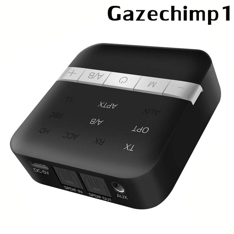 Bộ Chuyển Đổi Âm Thanh Gazechimp1 Kết Nối Bluetooth 5.0, Khoảng Cách 32ft