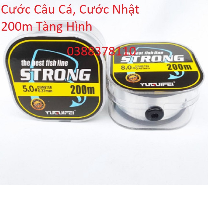 Dây Cước Nhật Strong 200m Tàng Hình Siêu Bền Cao Cấp