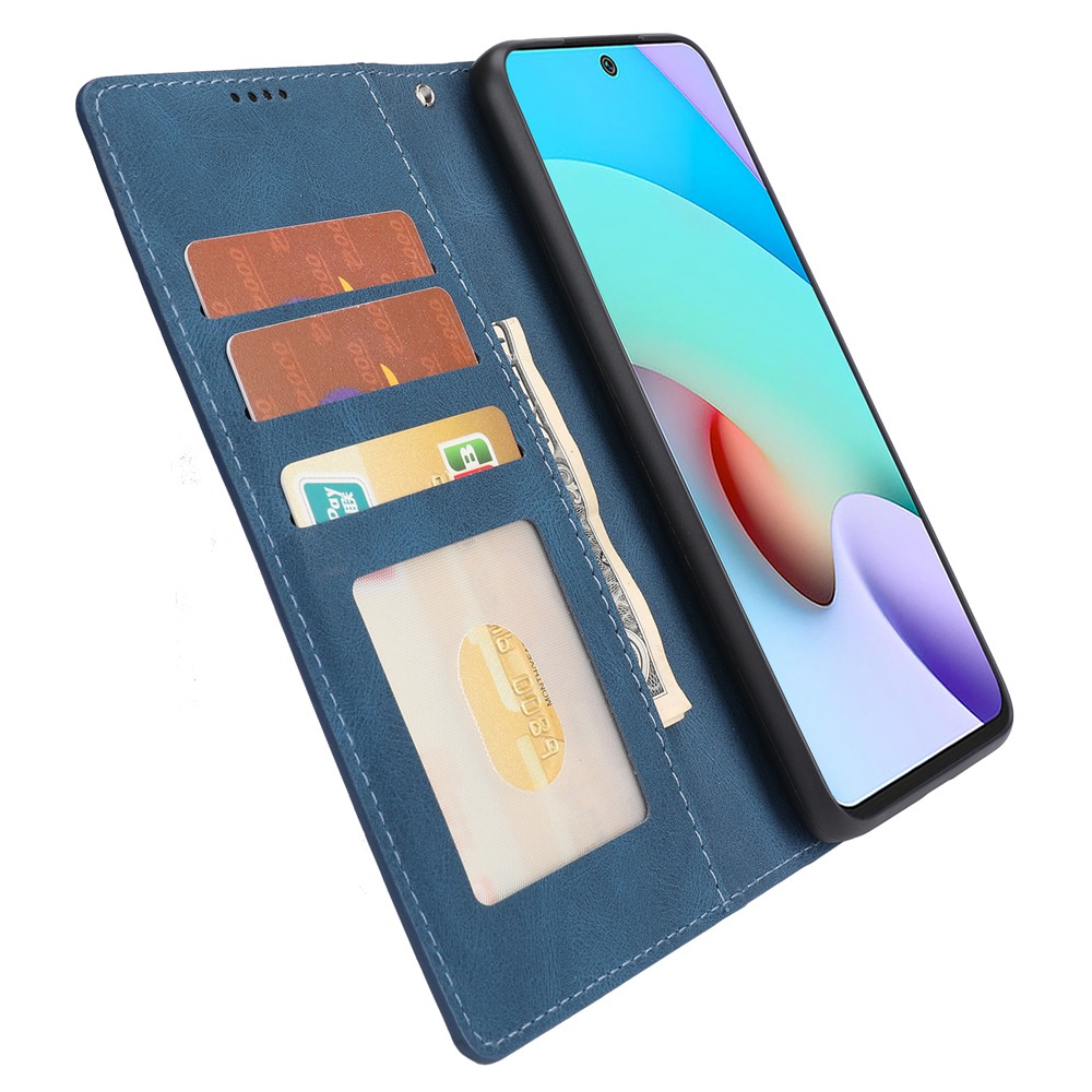 Bao da điện thoại nắp gập chất giả da có ngăn đựng thẻ cho Xiaomi Redmi Note 11 10 9 8 Pro 8T K40 Pro