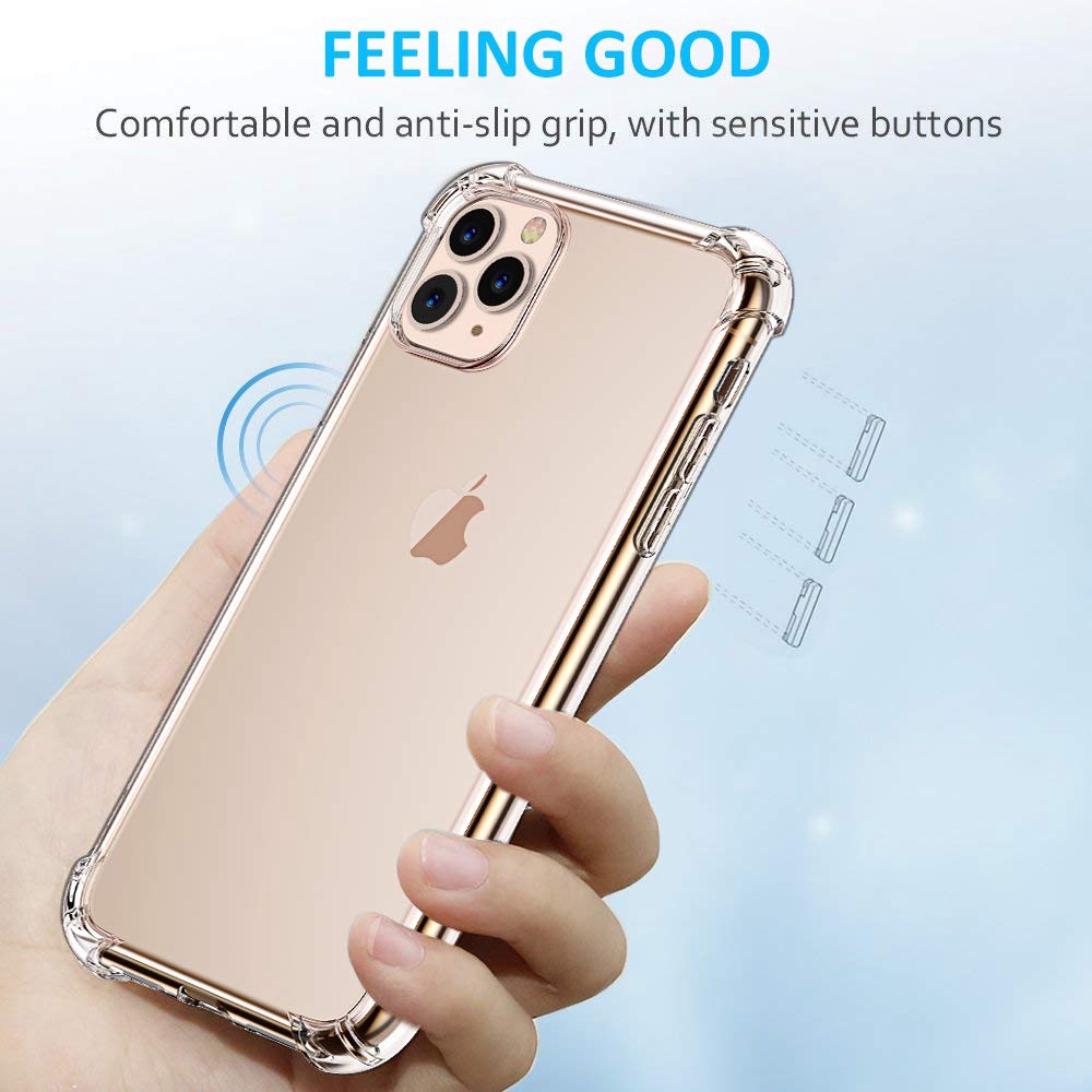 Ốp lưng TPU trong suốt chống sốc cho iphone 11 Pro Max 6 7 8 Plus X XR XS | BigBuy360 - bigbuy360.vn