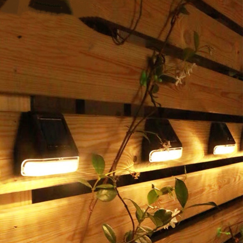 Đèn LED Năng Lượng Mặt Trời Chống Thấm Nước Cảm Biến Gắn Tường Trang Trí Sân Vườn