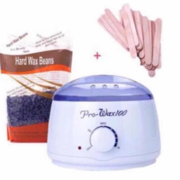 ComBo Nồi Nấu Sáp Wax Lông Và 100gr Sáp Hard Wax Beans + 10 que | BigBuy360 - bigbuy360.vn