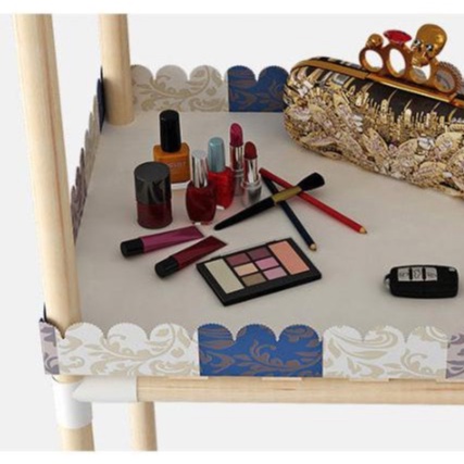 Tủ vải khung gỗ 4 buồng 8 ngăn cotton 100%