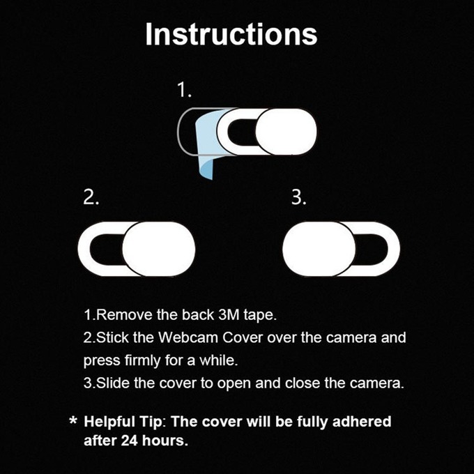 Set 1/3 nắp trượt bảo vệ webcam máy tính thiết kế nhỏ gọn chống nhìn trộm an toàn | BigBuy360 - bigbuy360.vn
