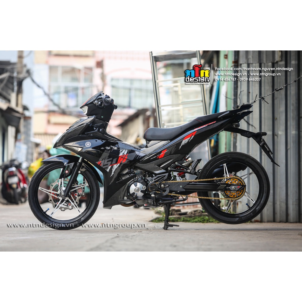 Tem /decal Rời Dán Xe Exciter 150 Mẫu Special Đỏ Trắng Đen Mod Từ 155 Cực Đẹp, Hàng 3 Lớp Chất Lượng Cao