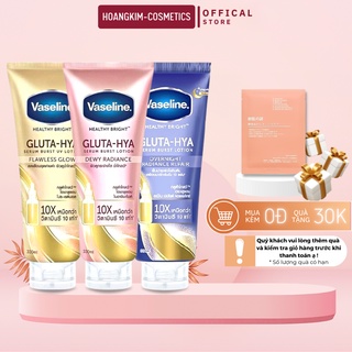 Sữa dưỡng thể dưỡng trắng da toàn thân Vaseline 10X Healthy Bright Gluta HYA Thái Lan 300ml body trắng da Vaseline