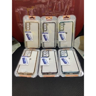 Ốp lưng samsung S21 Plus, S21 ultra dẻo xi viền màu hàng công ty cao cấp