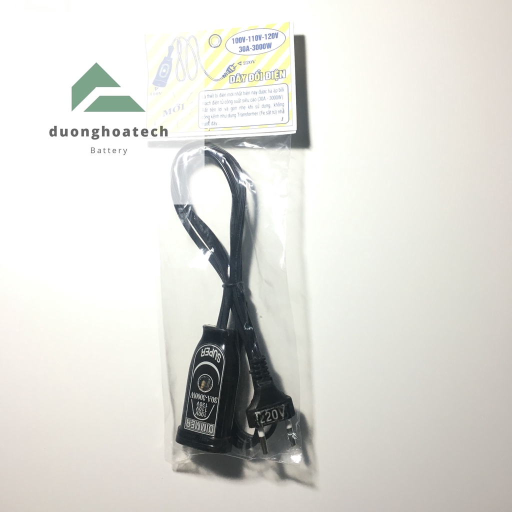 Dây đổi nguồn 3000W - Chuyển điện 220V ra 110V 100V 120V - Ổ cắm giảm áp hàng Nhật - Mỹ nội địa - Biến thế mạch cản Dimm