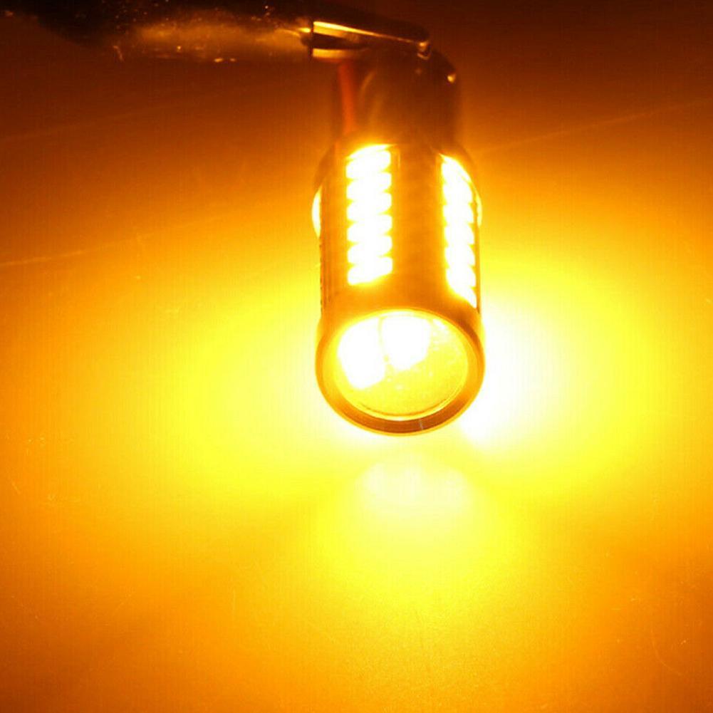 1 Bóng Đèn LED Phanh 1156 BAU15S PY21W 33 SMD 5730 LED T1H3 Amber J3U2 P1L4 Mới