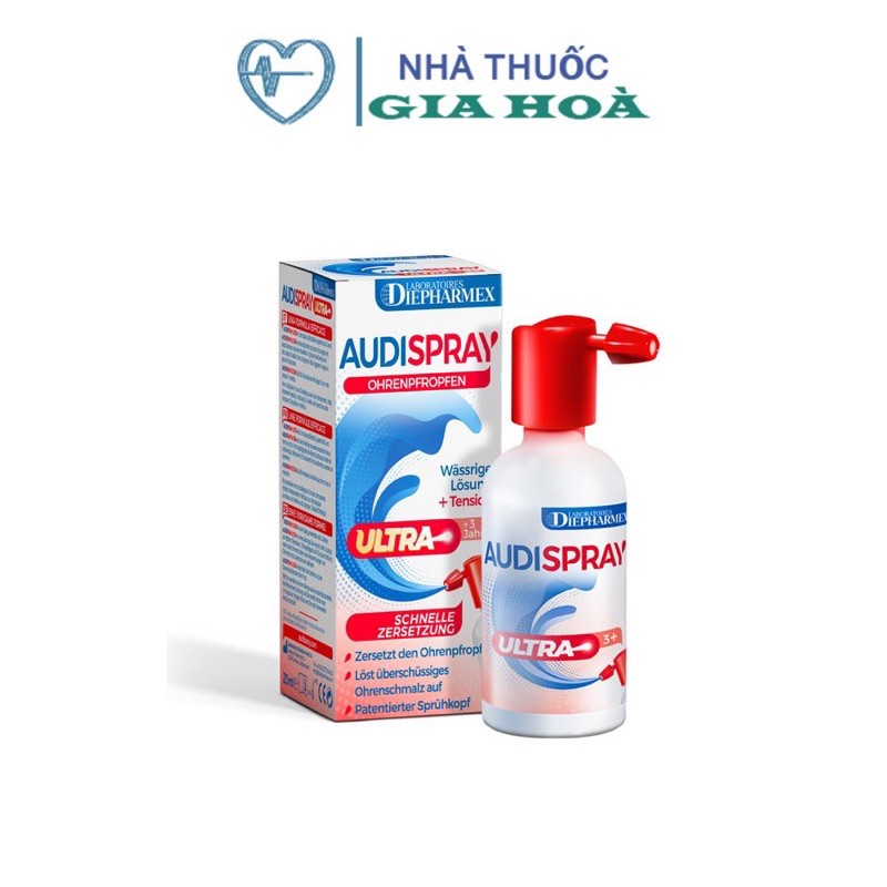 Audispray-Dung dịch xịt loại bỏ ráy tai nhập khẩu Thuỵ Sĩ