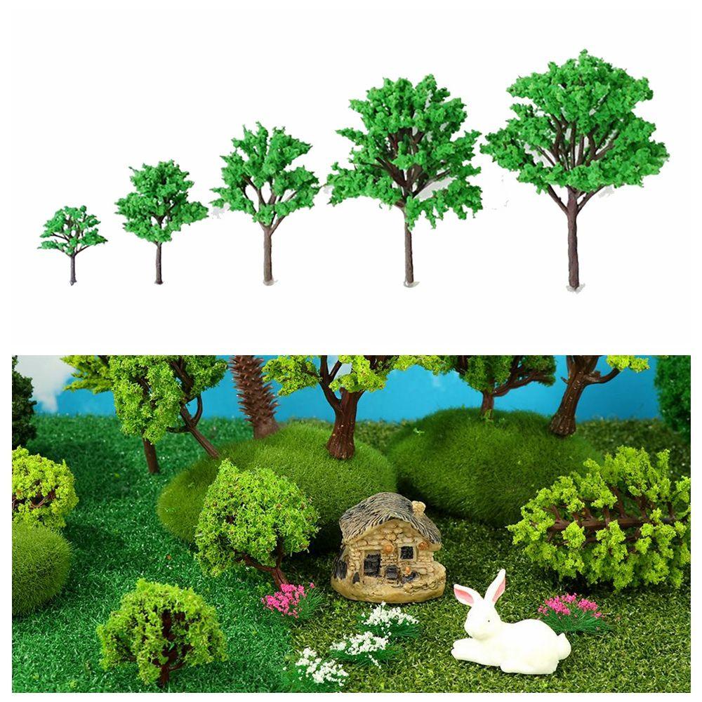 Set 10 Cây Đào Giả 4 / 6 / 8 / 10 / 12CM Trang Trí Bàn Làm Việc DIY